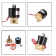 thumbnail image 3 of Motor Genic 1/4" AC 220V Brass Normally Closed Electric Solenoid Valve BSP Gas Water Air N/C, 3 of 12