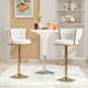 thumbnail image 3 of Juego de 2 taburetes de bar VECELO con altura de mostrador ajustable, color blanco, 3 of 7