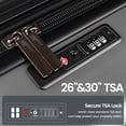 thumbnail image 5 of New York Xpress 3-Piece Hardside Luggage Set, Expandable Suitcases with TSA Lock, 20"/26"/30" Carry-on & Checked, Grey - WD577, 5 of 11