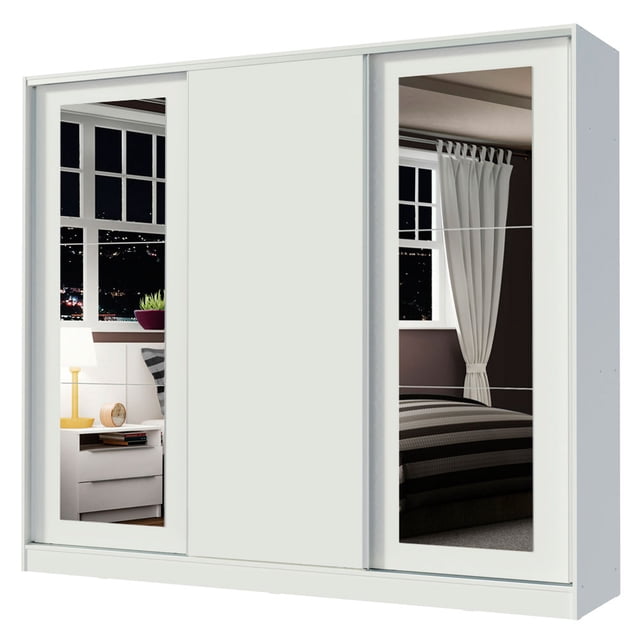 Ropero Closet Madesa Eros 3 Puertas 2 Espejos BB
