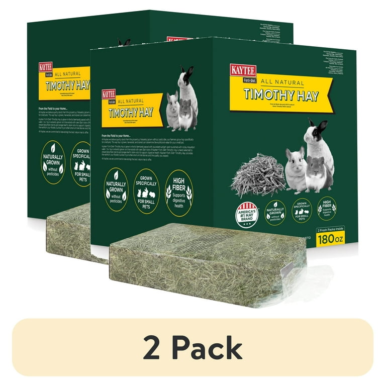 Kaytee Forti Diet Timothy Hay for Small Pets, 2-Pack 11.25 lb photo 1