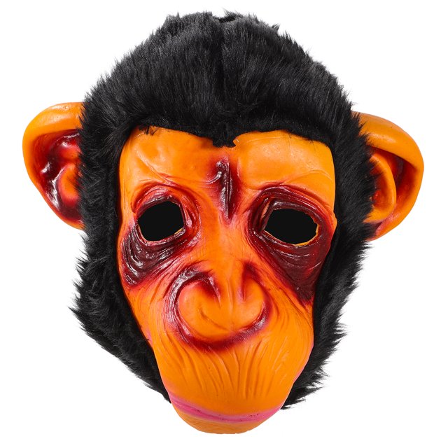 1 pieza de tocado de mono para Halloween, máscara de terror, disfraz de fiesta, accesorio para cabeza de mono para hombres y mujeres