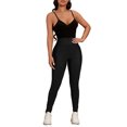 thumbnail image 6 of Women's Plain Regular Black Leggings L (8/10), 6 of 8