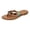 Brown, variant on Colorful Tortoise Beaded Flat Flip Flops for Women Bohemian Beach Casual Slip on Thongs Dress Slides Backless Sandals 2026 Summer Black Size 10