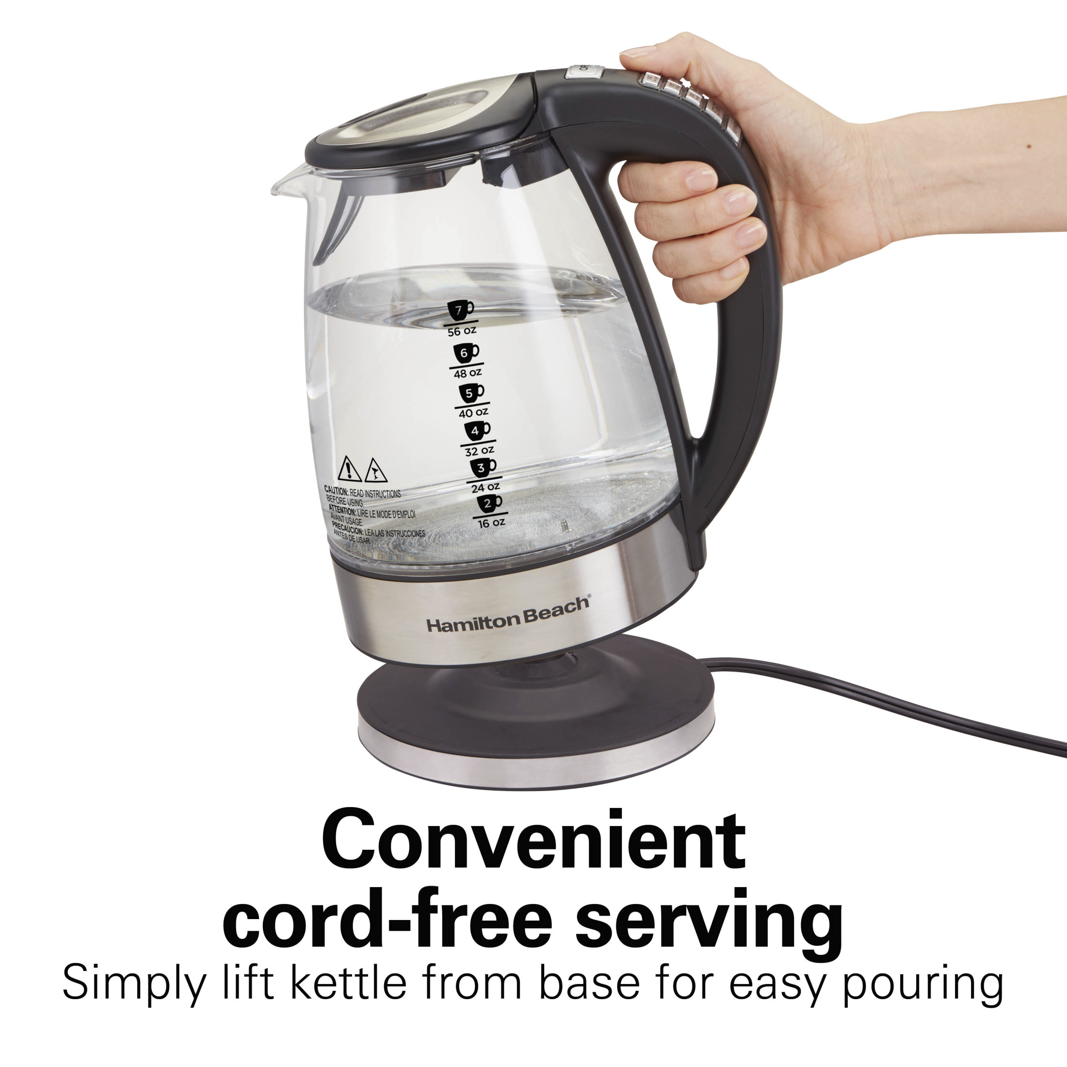 Hamilton Beach Temperature-Control Electric Kettle, 1.7L photo 7