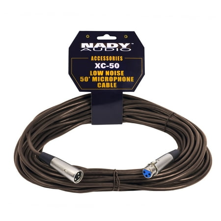 50' Cable Trolley Nady XCCBR-50 - Brown 50' XLR-XLR microphone, Nady colored cables help distinguish connection while giving high signal quality and flexibility ()