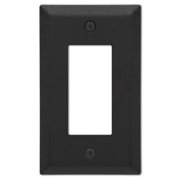 Century Stamped Steel Rocker Wall Plate - Matte Black
