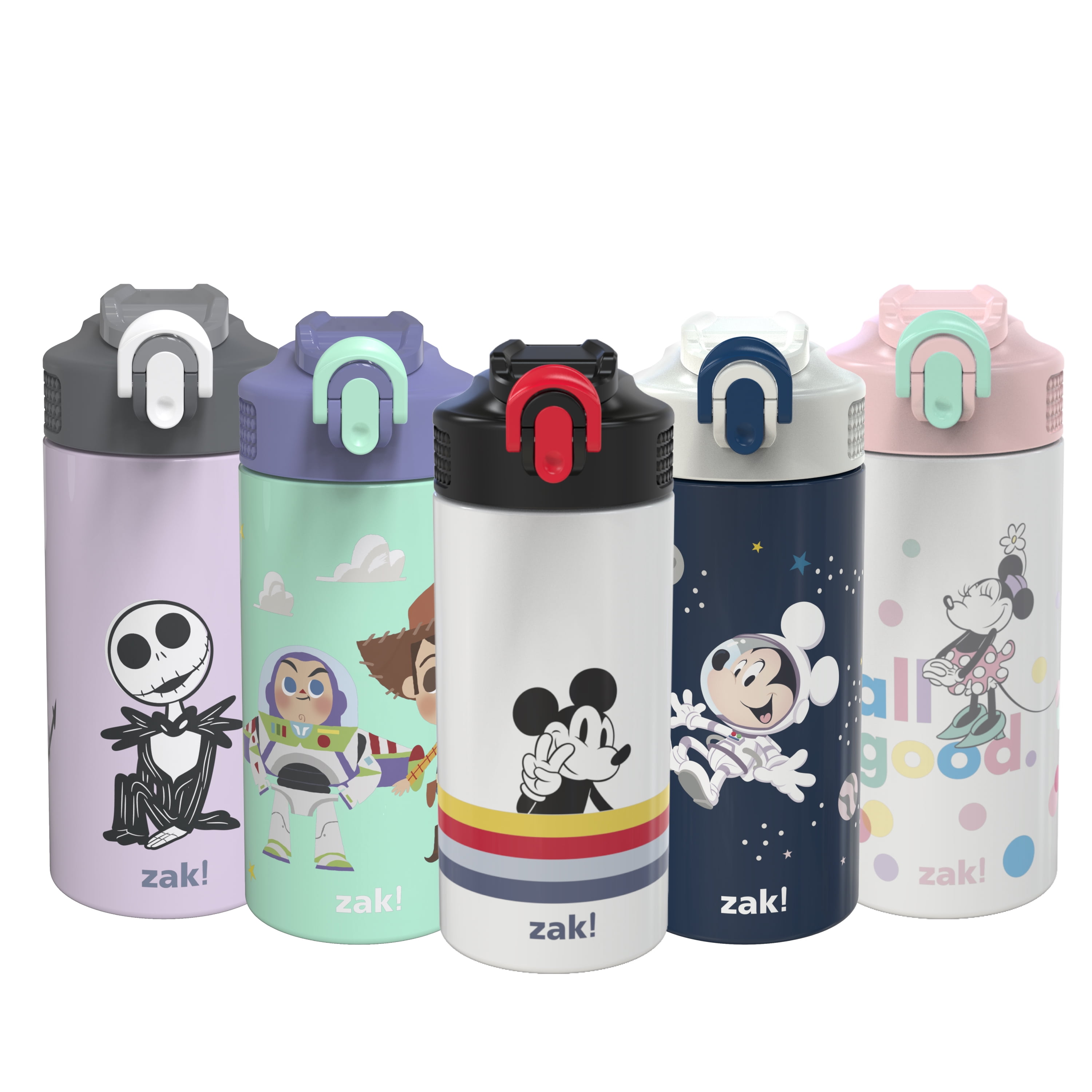 PERSONALISED KIDS WATER BOTTLE Reusable School Small Drinks Bottle Mickey Mouse 