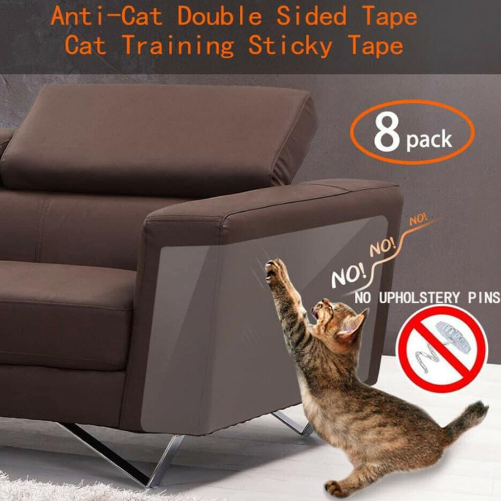 8 Pcs Tapis de Protection contre les Rayures pour Chat Poteau à Griffer Canapé Protecteur de Meubles 45x30 cm