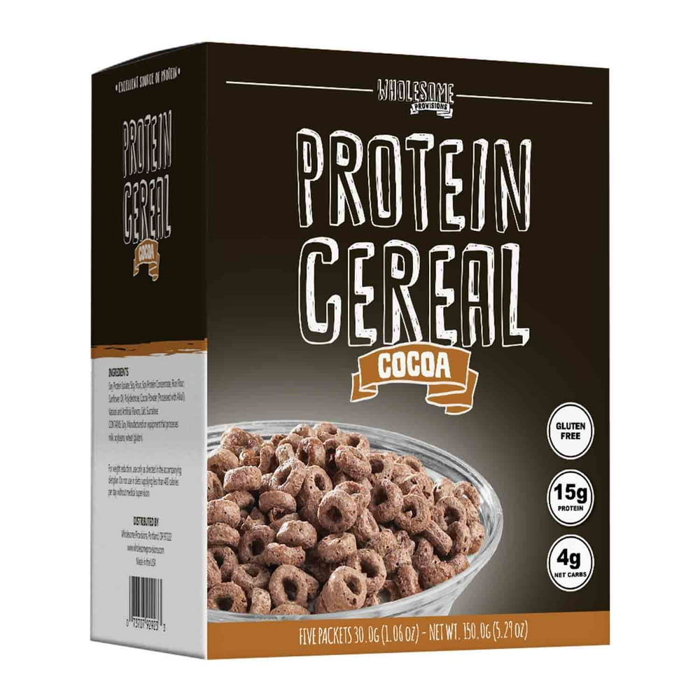Protein Cereal, Low Carb Cereal, High Protein Cereal, 15g Protein, 4g