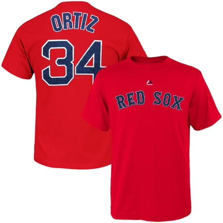 David Ortiz Boston Red Sox Majestic Youth Player Name & Number T-Shirt -