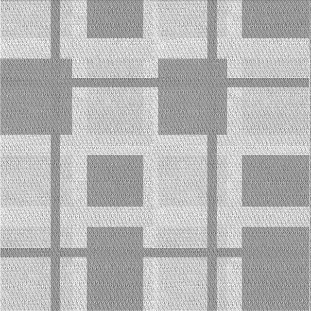 Ahgly Tapis d'Intérieur Lavable en Machine Carré Transitionnel Gris Canon, 5 Pieds Carré