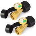 thumbnail image 4 of Propane Tank Gauge Indicator | Gas Pressure Meter Color Coded | Solid Brass Leak Detection | QCC1 Type 1 Connection | Fits 5lb-40lb Cylinders | Easy Install | 1 Pack, 4 of 9