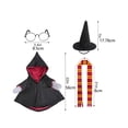 thumbnail image 3 of Gryffindor Themed 23 inch Porch Goose Outfit Set, Exclusive Festival Decorative Costume, Creative Outdoor Courtyard Ornament, Clothing Only without Goose Decoration for Lawn Display, 3 of 7