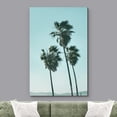 thumbnail image 2 of wall26 Canvas Print Wall Art Windy California Beach Palm Tree Blue Sky Nature Wilderness Photography Realism Decorative Landscape Relax/Calm Zen Multicolor for Living Room, Bedroom, Office - 16", 2 of 5