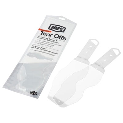 100% Tear Offs for Racecraft 2/Accuri2/Stratus 2 Goggles - Laminated