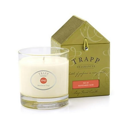 Trapp Candle Flowers - Trapp Signature Home Collection No. 65 Mandarin Goji Poured Scented Candle, 7-Ounce