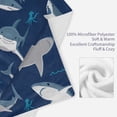 thumbnail image 3 of Ocean Animal Blanket Smooth Soft Starfish Shark Turtle Print Blanket Kid Baby for Sofa Chair Bed Office Travelling Camping 40x50 Inch, 3 of 7
