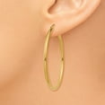 thumbnail image 3 of FB Jewels 14K Yellow Gold Polished 2mm Lightweight Tube Hoop Earrings, 3 of 4