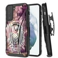 thumbnail image 1 of DALUX V Hybrid Kickstand Holster Phone Case Compatible with Samsung Galaxy S21 FE (2021) 6.7 inch - Unicorn Fantasy, 1 of 2