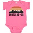 thumbnail image 3 of Inktastic Portland Oregon Skyline Retro Sunset Boys or Girls Baby Bodysuit, 3 of 5