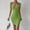 *Green, variant on U Women's Sleeveless Bodycon Mini Dress,Basic Solid Slim Fit Dress Black,Women's Plus M