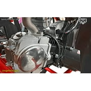 HHH 125cc ATV Quad 125cc ATV with Reverse, LED Lights, Big Wide Tires 4 Wheeler-Gray