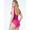 thumbnail image 2 of shapemaker V Neck One Piece, 628-Azalea, XS, 2 of 2