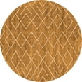 thumbnail image 1 of Ahgly Company Indoor Round Abstract Orange Contemporary Area Rugs, 7' Round, 1 of 1