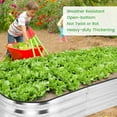 thumbnail image 3 of 2 PCS Galvanized Raised Garden Bed Kit,4.5x2x1ft Oval Metal Raised Garden Beds for Vegetables,Flowers,Fruits, 3 of 8
