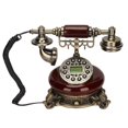 thumbnail image 4 of Téléphone Filaire Rétro, Téléphone Filaire Rétro Simple à Utiliser Style Européen Vintage Stable pour la Décoration, 4 of 8