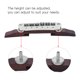 thumbnail image 5 of Guitarra Con Base De Palisandro, Puente De Guitarra, Altura Ajustable Duradera, Aleación Sólida De Zoinc Y Palisandro, Bricolaje Para Amantes De Los Instrumentos De Guitarra, ANGGREK Musical Instrument Accessory, 5 of 8