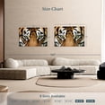 thumbnail image 4 of Elephant Stock Gaze Of A Tiger Wall Art - Horizontal Canvas Wall Art - Living Room Wall Decor - Animal Canvas - Brown And Orange Decor - 48" x 32", 4 of 8