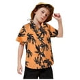 thumbnail image 3 of Utlike Boys T-Shirt Kids Toddler Short Sleeve Summer Casual Gentleman Tops Hawaii Beach Holiday Floral Shirts T Shirt Size 6 Years-7 Years, 3 of 5