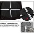 thumbnail image 3 of LAICAIW Seat Covers for Dining Room Chair Seat Slipcovers Kitchen Chair Covers (Black, 6 Pcs), 3 of 7