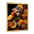 thumbnail image 2 of Designart "Autumn Monkey Palette in Yellow" Animals Framed Wall Art - Traditional Yellow Monkey Living Room Framed Canvas Art, 2 of 6