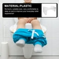 thumbnail image 4 of WASHWEPE Potty Stool Plastic Anti-skid Transparent Heighten Household Item 1Pcs, 4 of 8