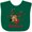 Green, variant on Inktastic Merry Christmas Reindeer Boys or Girls Baby Bib