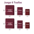 thumbnail image 3 of Juego de 6 Toallas de Microfibra Suaves y Absorbentes Negro | Cuerpo, Manos y Facial | Kyuden Home KYUDEN HOME Classy, 3 of 4