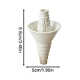 thumbnail image 2 of EverydayNest Bottle to Bottle Transfer Funnel Connector,Universal Emptying Adapter for Shampoo Soap Lotion,Reusable Multi-Diameter Anti-Spill Funnel for Travel Home, 2 of 8