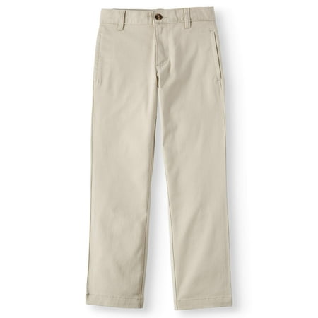 Wonder Nation Boys School Uniform Twill Chino Pants, Sizes 4-18, Slim, & (Best School Uniform Websites)