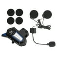 thumbnail image 1 of BT31-auriculares inalámbricos con Bluetooth para casco de motocicleta, manos libres, estéreo, resistentes al agua, con cancelación de ruido y linterna, 1 of 12