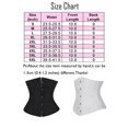 thumbnail image 3 of SHCKE Women's Satin Underbust Corset 24 Spiral Steel Boned Waist Cincher Bustier Bridal Lace Up Corsets, 3 of 6