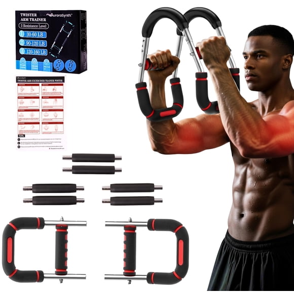 Entrenador de Brazos AuroraSynth Twister Hidráulico de Potencia Rojo