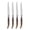 Tortoise Shell, variant on French Home Laguiole Connoisseur 4-Piece Steak Knife Set with Ivory-Colored Handles