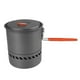 thumbnail image 3 of Olla de aluminio portátil para acampar con agua, intercambiador de caldera libre, olla 1.5L, 3 of 8