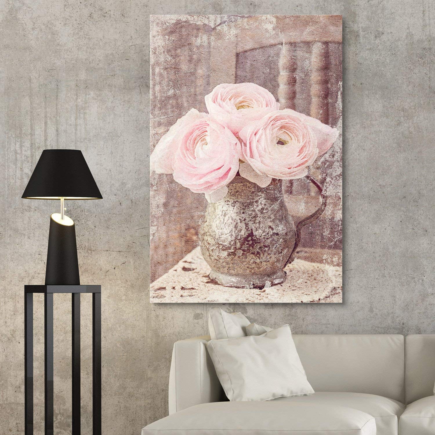 Pink Roses in a Bouquet 16x24 inches Wall26 Canvas Art Home Decor 