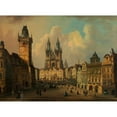 thumbnail image 3 of Ferdinand Lepie 14x11 Black Modern Framed Museum Art Print Titled - The Altstadter Ring in Prague (1864), 3 of 5