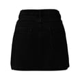 thumbnail image 3 of JTieacloth Stylish Casual Denim Mini Skirt With Asymmetric Hem For A Slimming And,Women's Skirts(Black), 3 of 3
