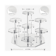 thumbnail image 2 of Acrylic Risers Display Stand,7Tier Perfume Organizer and Cupcake Stand,Storage Display Stand for Collectibles and Crafts, 2 of 5